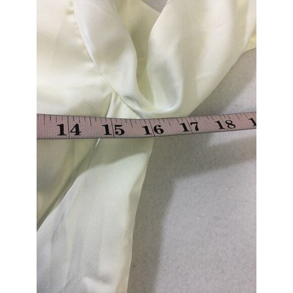 AW BRIDAL 4 S Ivory off white Ginevra satin formal party maxi dress NEW B72 - Picture 7 of 9